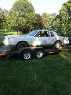 Alek's car on the trailer